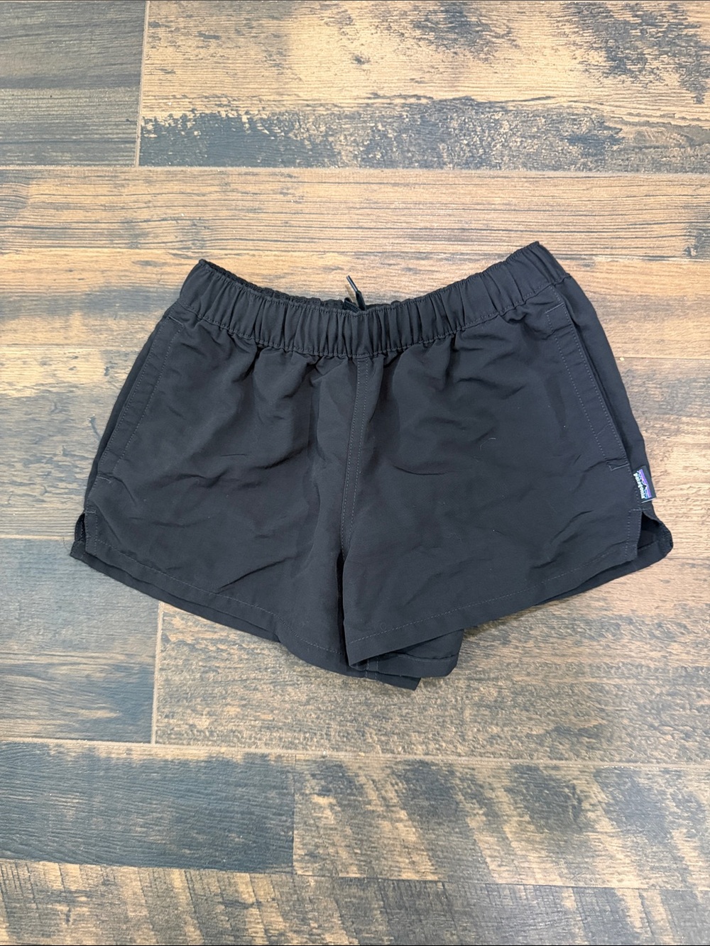 Patagonia Black Women's Athletic Shorts with Elastic Waist